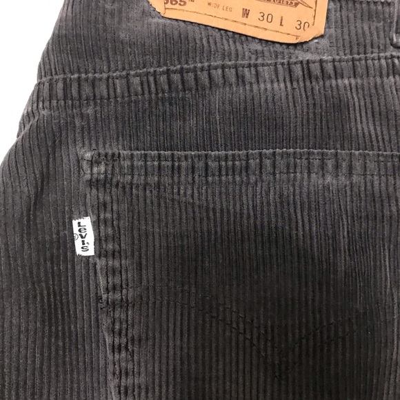 👹SOLD👹VTG Levis 565 White Tab Corduroy - Picture 3 of 5